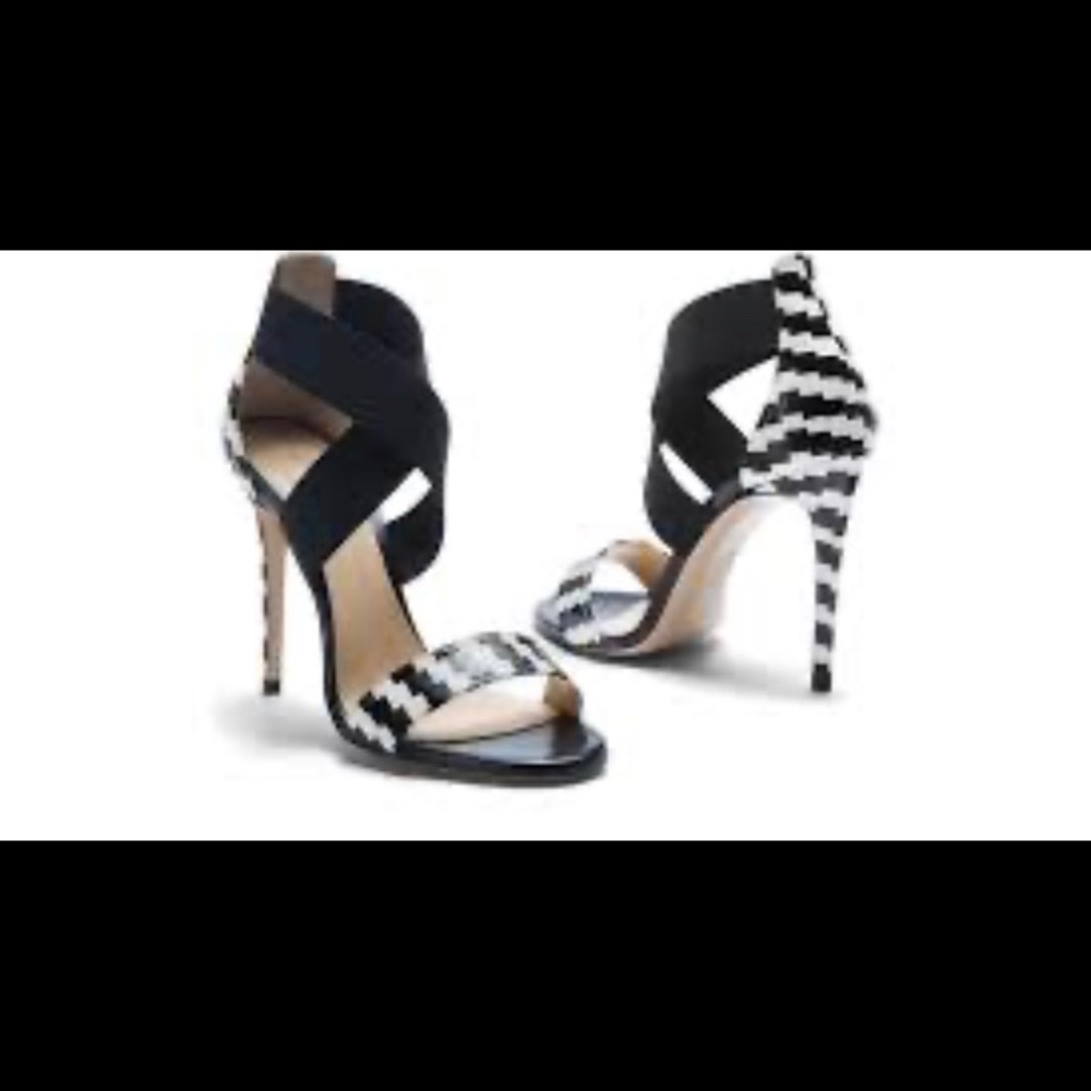 M Gemi The Spruzza heel - black and white